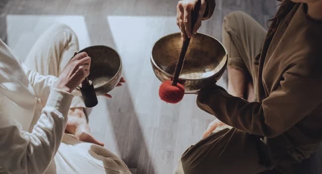 a sound bath